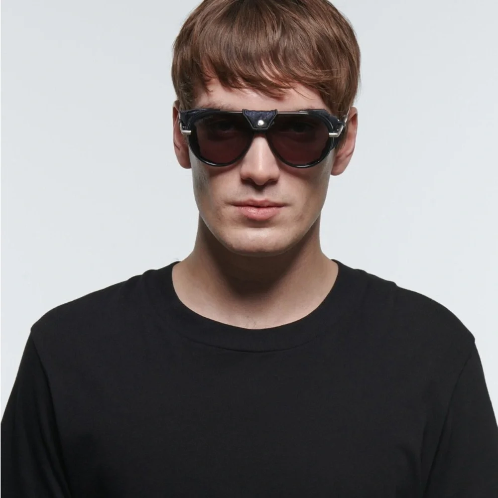 Men's Black Dior Aviator Sunglasses